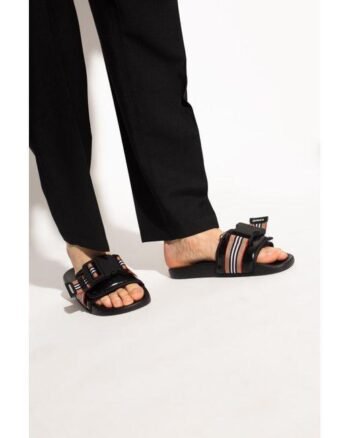 burberry-BLACK-Buckled-Slides-Black_1