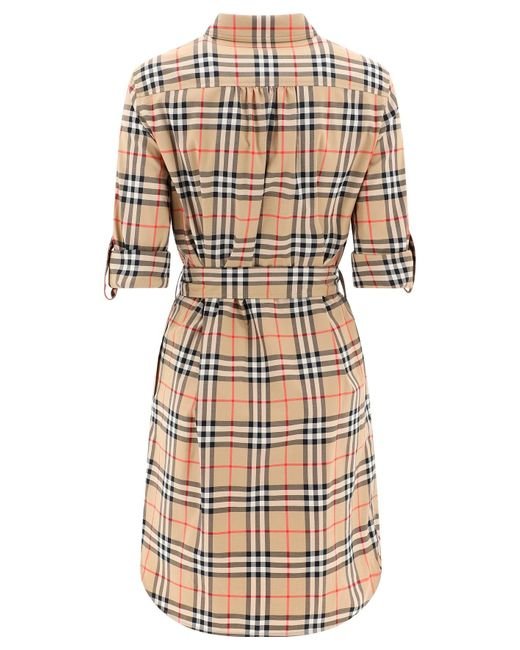 burberry-Beige-Checked-Tie-waist-Shirt-Dress_1