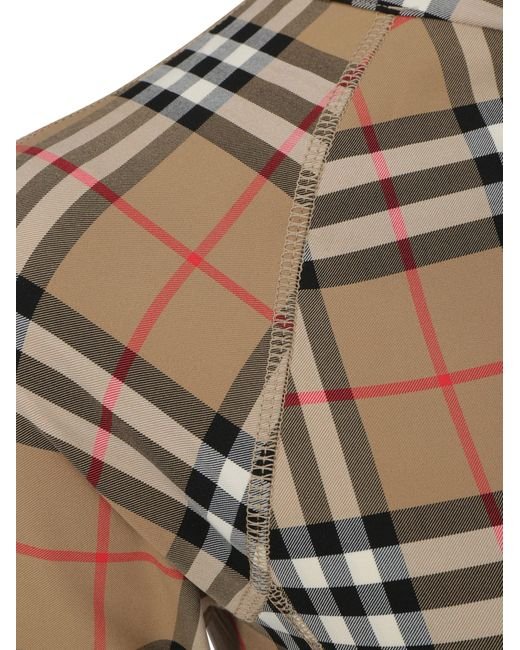 BURBERRY - WOMEN'S VINTAGE CHECK FITTED TOP