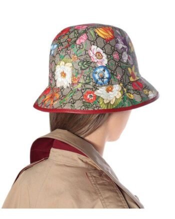 gucci-beige-GG-Flora-Cotton-blend-Bucket-Hat