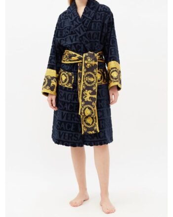 versace-navy-I-Love-Baroque-Logo-jacquard-Cotton-Bathrobe